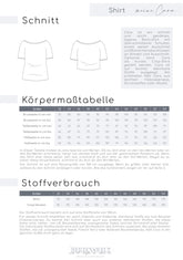 Schnittmuster Shirt Cara meine Herzenswelt